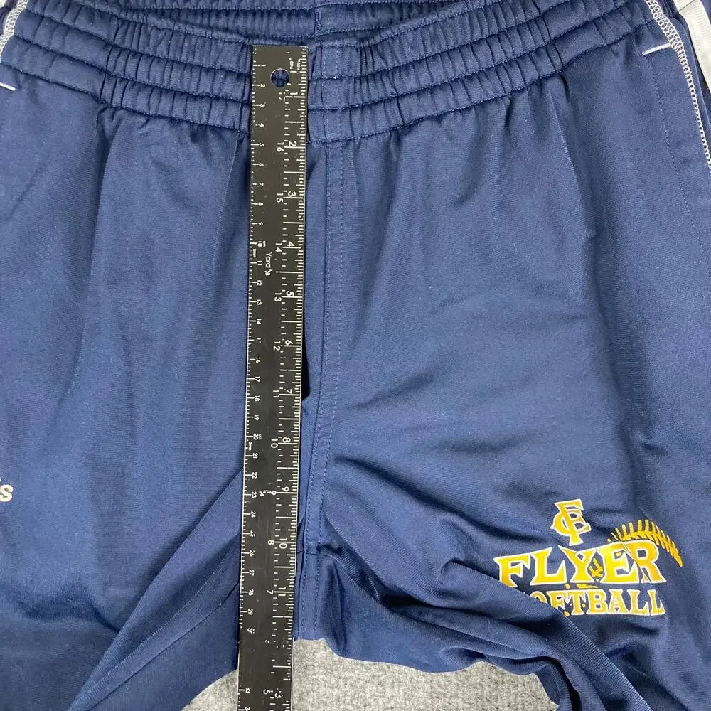 Adidas Pants Mens Size M Navy Flyer Softball Track Athletic Logo Striped‎